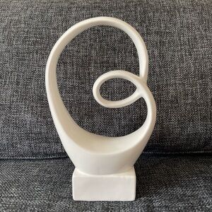 Modern Abstract White Sculpture